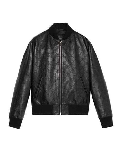 gucci windjack|gucci leather bomber jacket.